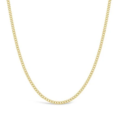 10K Yellow Gold 24" Semi-Solid Miami Cuban Chain