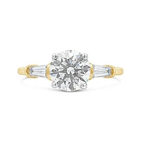 New Brilliance 14K Yellow Gold Lab Grown 2.50CTW Diamond Bridal Ring