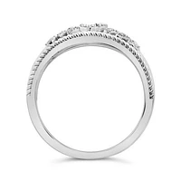 Sterling Silver Diamond Mom Ring