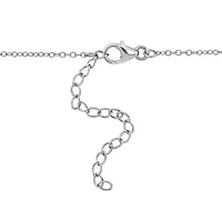 Julianna B Sterling Silver London, Sky and Swiss Blue Topaz White Topaz Necklace