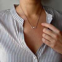 Julianna B Rose Plated Sterling Silver 0.10CTW Diamond Infinity Pendant