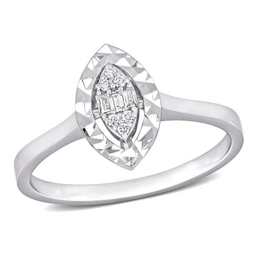 Julianna B 14K White Gold Diamond Marquise Fashion Ring