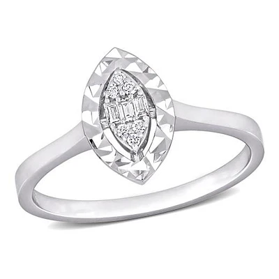 Julianna B 14K White Gold Diamond Marquise Fashion Ring