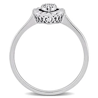 Julianna B 14K White Gold Diamond Pear Fashion Ring