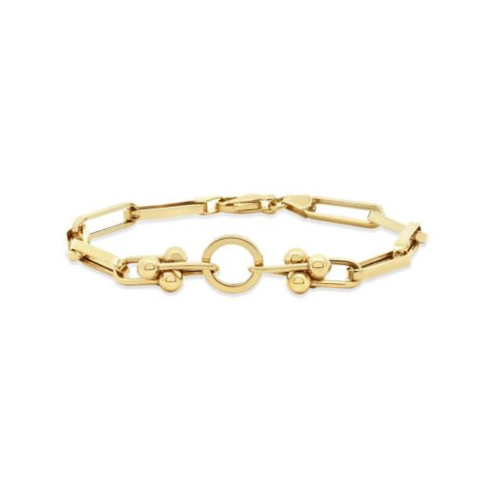 14K Yellow Gold 7.5" Open Link Bracelet