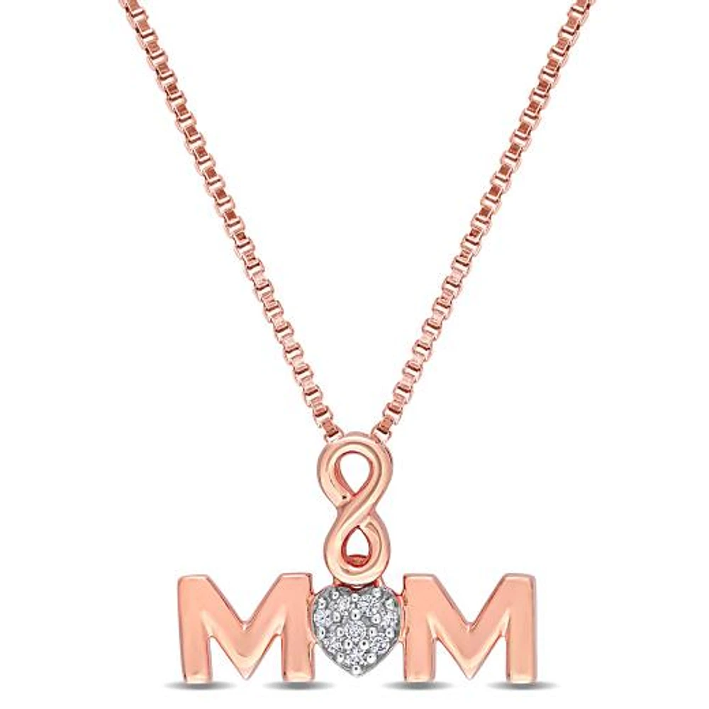 Julianna B Sterling Silver Diamond Pendant