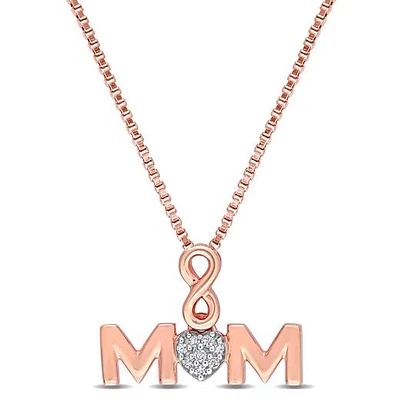 Julianna B Sterling Silver Diamond Pendant