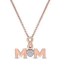 Julianna B Sterling Silver Diamond Pendant