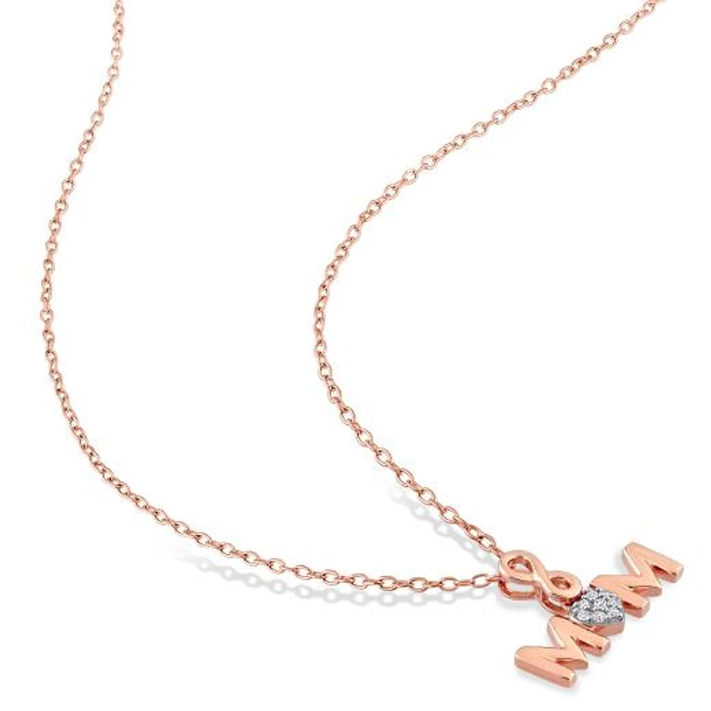 Julianna B Sterling Silver Diamond Pendant
