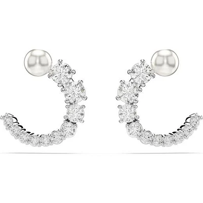 Swarovski Matrix Hoop Studs