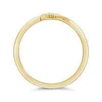 Diamond Solitaire Promise Ring in 10K Yellow Gold