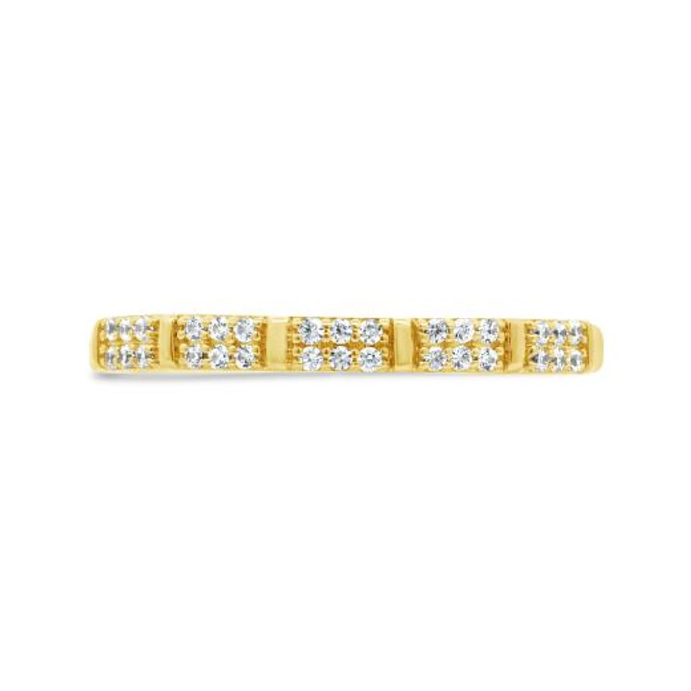 Stackable Diamond Ring in 10K Yellow Gold