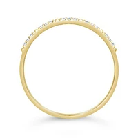 Stackable Diamond Ring in 10K Yellow Gold