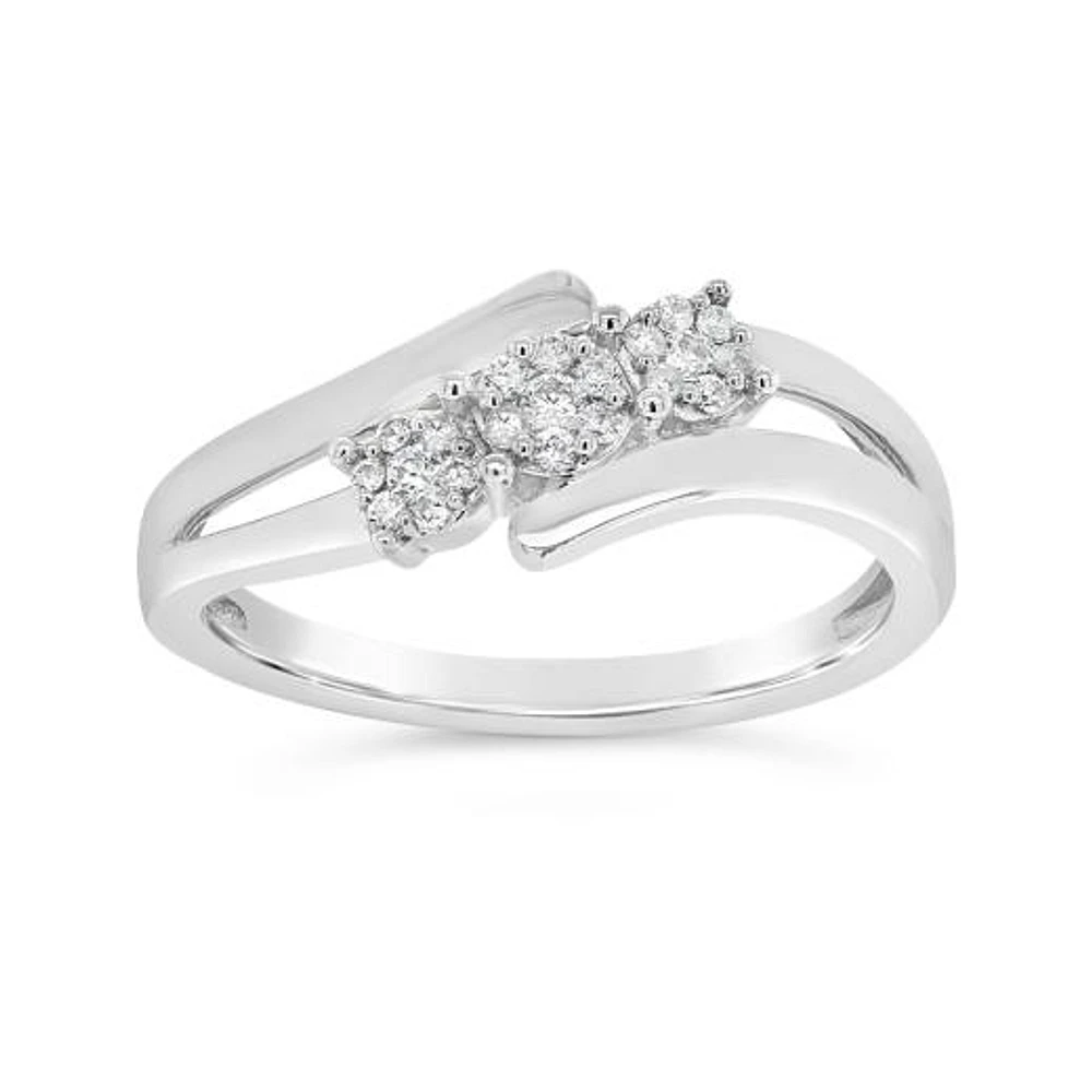 0.15CTW Diamond Fashion Ring in 10K White Gold