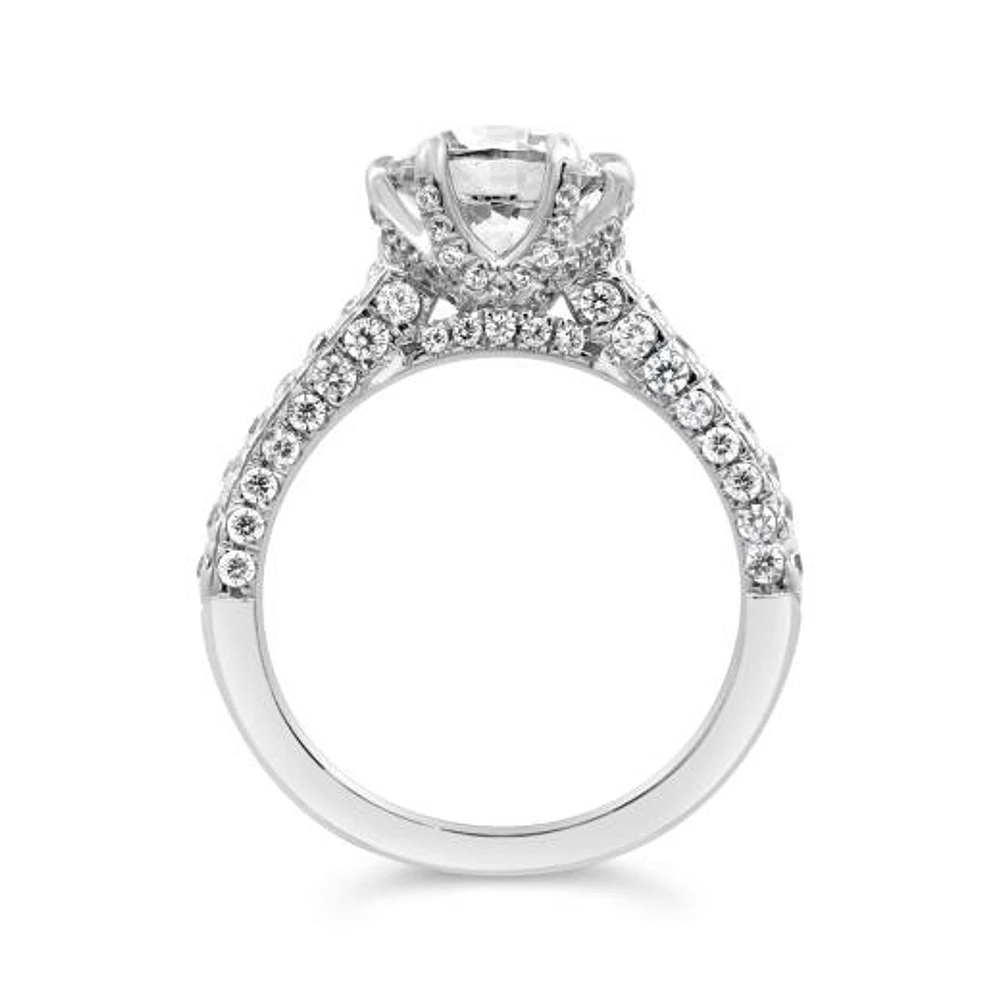 Jenny Packham Lab Grown 3.00CTW Diamond Bridal Ring in 18K White Gold