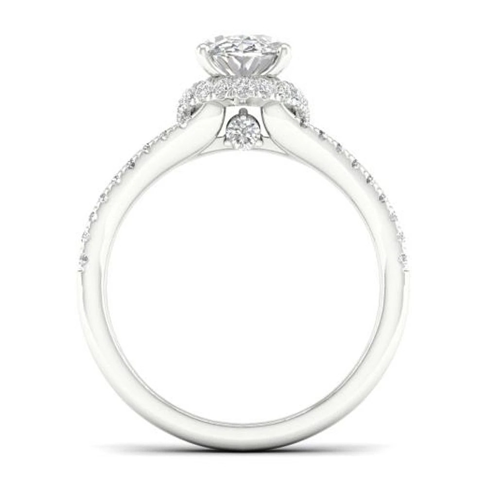 Jenny Packham Lab Grown 2.50CTW Diamond Bridal Ring in 18K White Gold