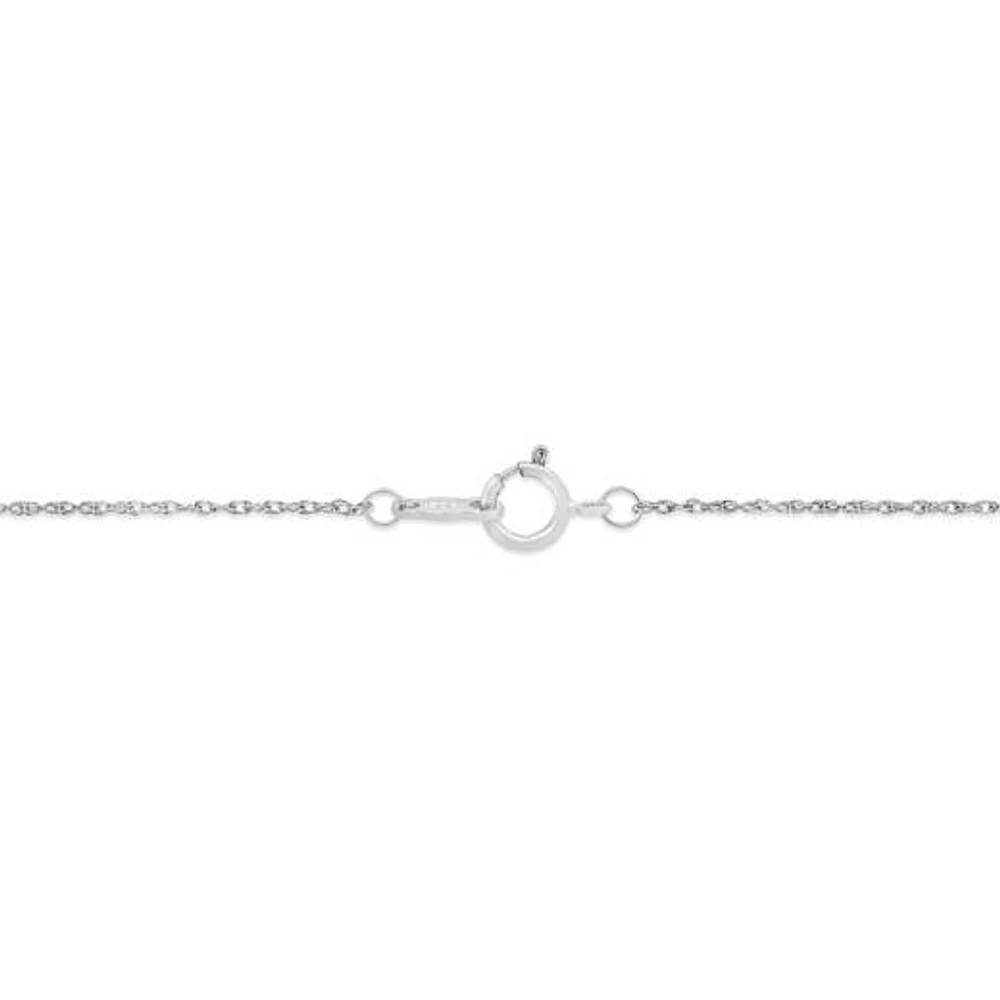 New Brilliance Lab Grown 0.69CTW Diamond Drop Pendant in 10K White Gold