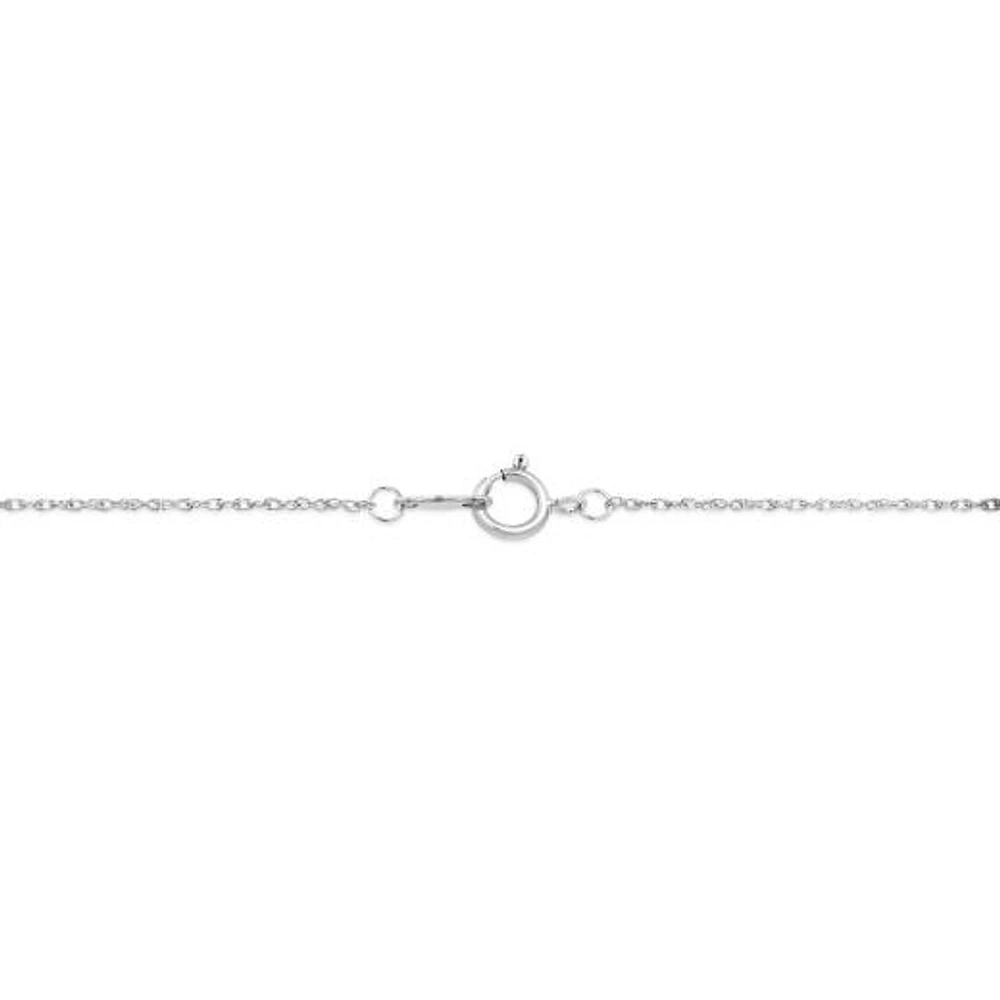 New Brilliance Lab Grown 0.45CTW Diamond Starburst Pendant in 10K White Gold