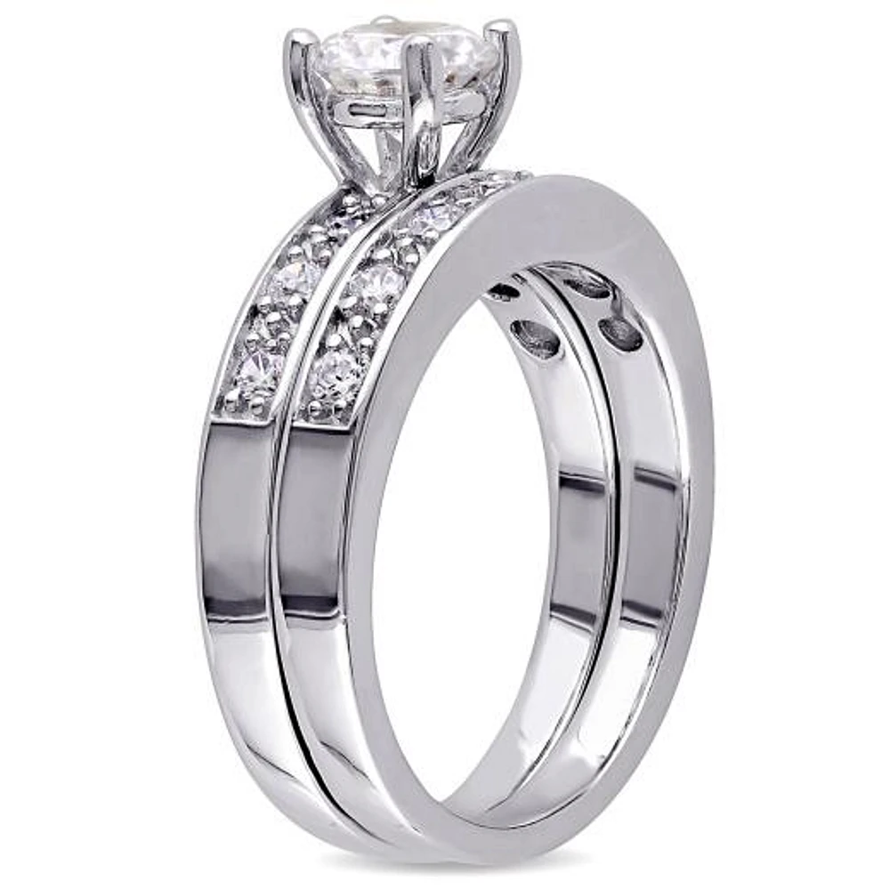 Julianna B Sterling Silver Cubic Zirconia Bridal Set