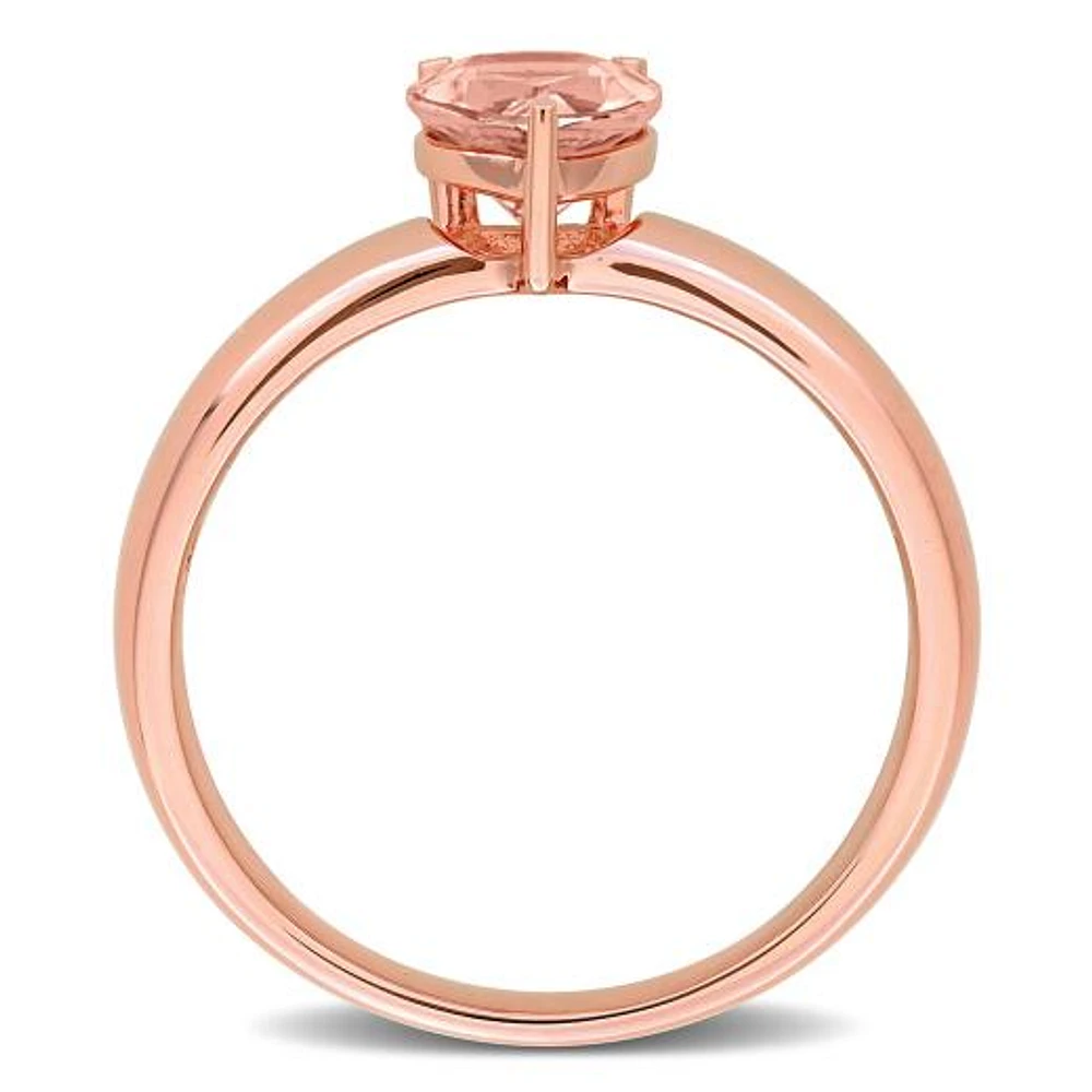 JULIANNA B 14K Rose Gold Pear Cut Morganite Ring
