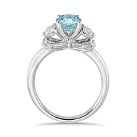 New Brilliance Lab Grown 1.63CTW & White Diamond Ring in 14K White Gold