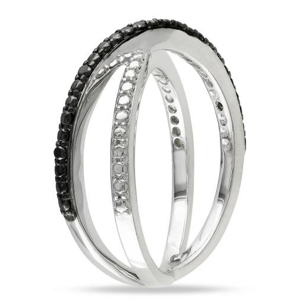 JULIANNA B Diamond Stackable Ring Sterling Silver