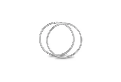 10K White Gold 0.8 x13mm Sleepers