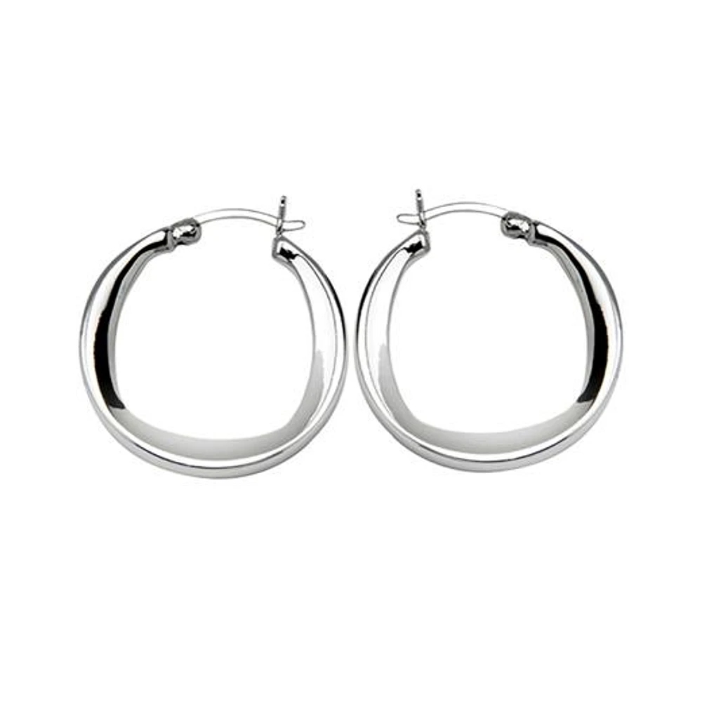 Elle "New Form" 27mm Hoop Earrings