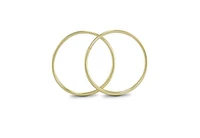 10K Yellow Gold 15mm Sleepers