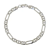 Sterling Silver 20" 6.8mm Figaro Gucci Chain