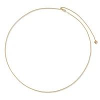10K Yellow Gold Adjustable to 22" 0.90mm Wheat Chain