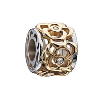 Chamilia 10K Yellow Gold & Sterling Silver Field of Gold Clear Swarovski