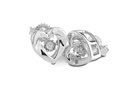 Sterling Silver Dancing Diamond Earrings