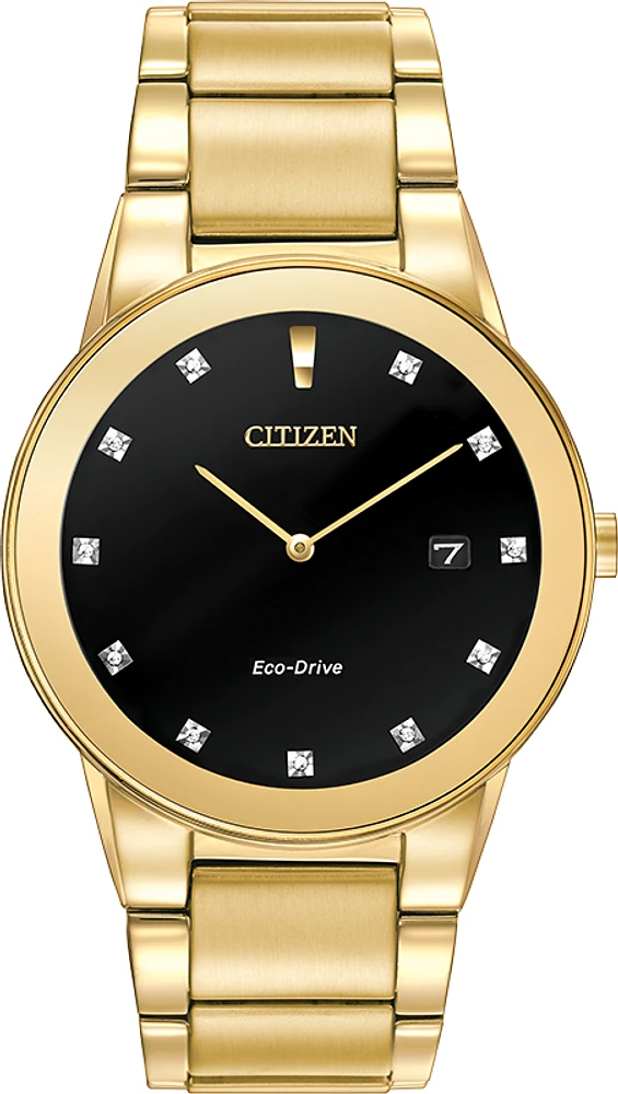 Citizen Men's Axiom Eco-Drive Gold-Tone Watch