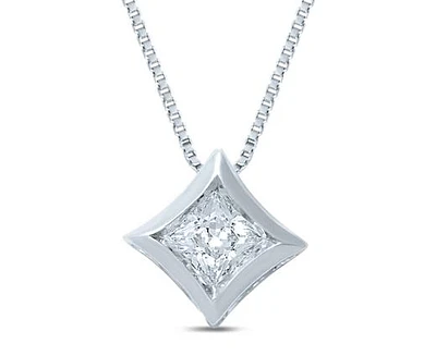 Starra 0.10CT Princess Cut Pendant