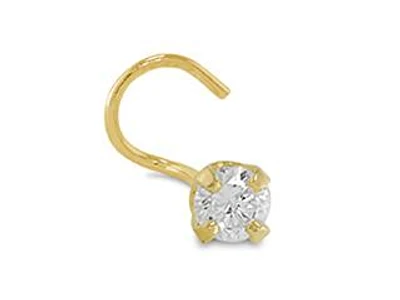 14K Yellow Gold 0.05CTW I2 I3 Nose Stud