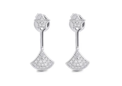 Sterling Silver Front Back Earrings
