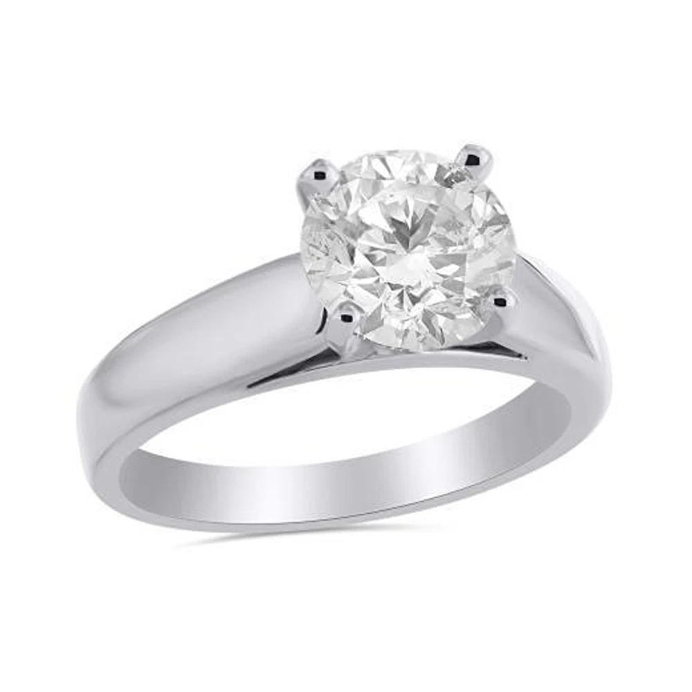 Glacier Fire 14K White Gold 2.00CT Diamond Solitaire Ring