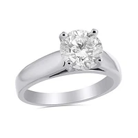 Glacier Fire 14K White Gold 2.00CT Diamond Solitaire Ring
