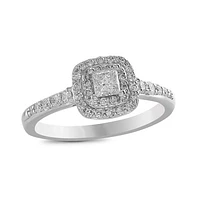 Glacier Fire 14K White Gold 0.50CTW Bridal Ring