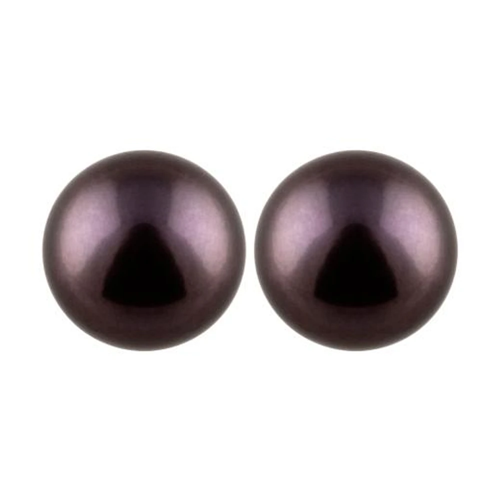 Large Pearl Stud Earrings
