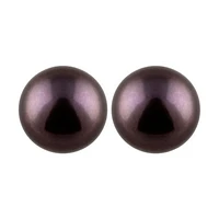 Large Pearl Stud Earrings