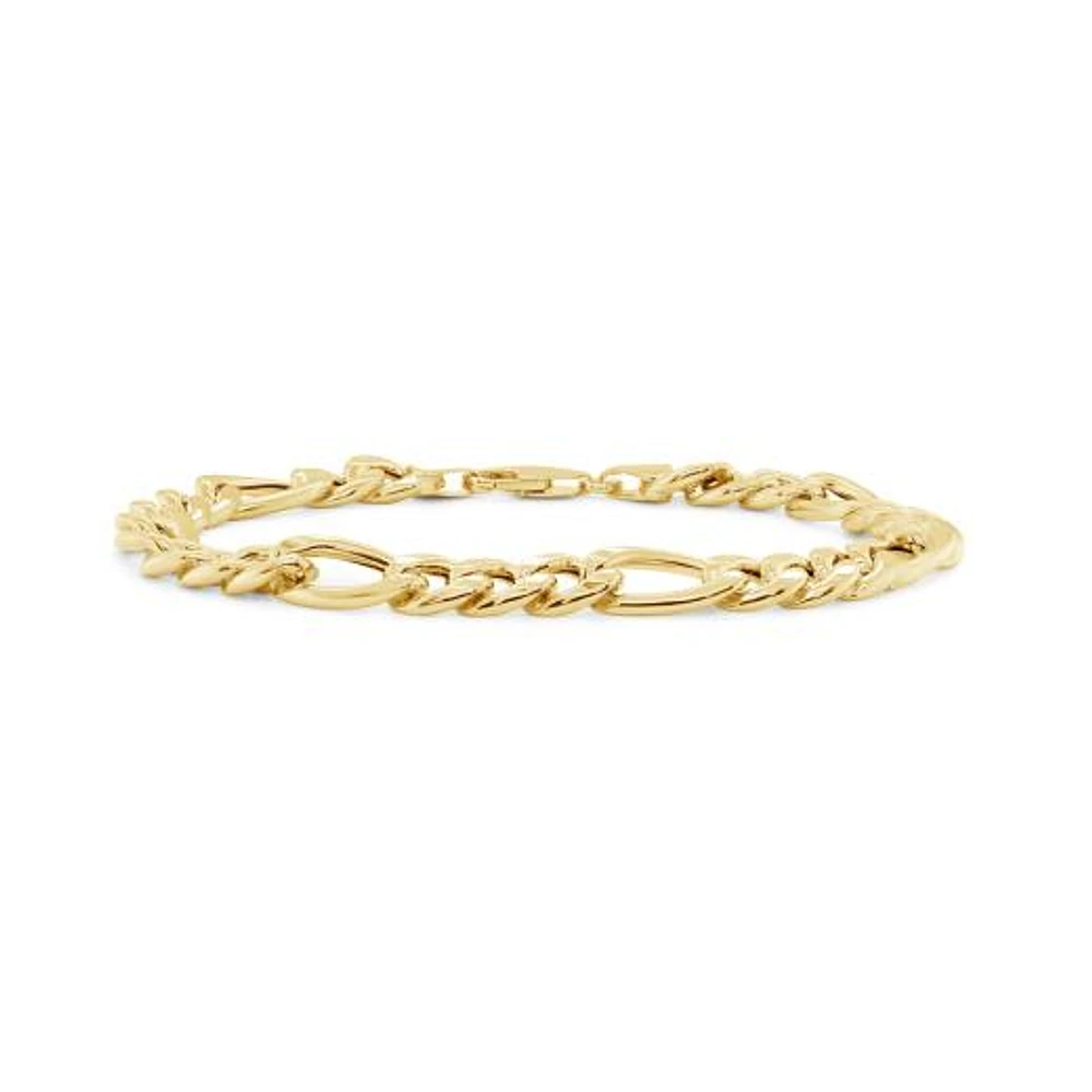 10K Yellow Gold 8.5" 7.1mm Miami Figaro Bracelet