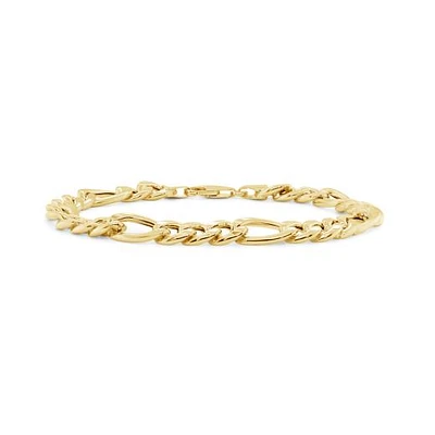 10K Yellow Gold 8.5" 7.1mm Miami Figaro Bracelet