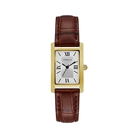 Caravelle Women's Leather Strap Watch