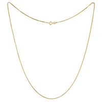 10K Yellow Gold 18" Box Link Chain