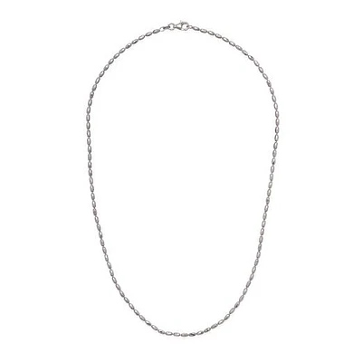 Sterling Silver 30" 3mm Rice Typhoon Chain