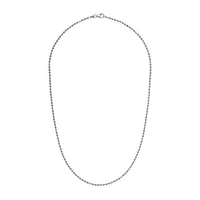 Sterling Silver 24" 2mm Diamond Cut Necklace