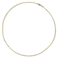 10K Yellow Gold 16" 1.45mm Singapore Chain