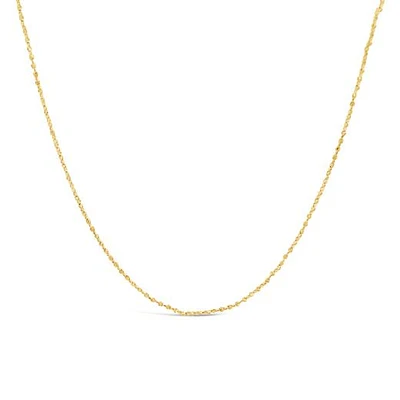 10K Yellow Gold 18" 0.90mm Serpentine Chain